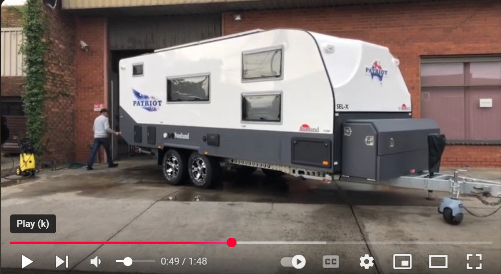 Reversing a Caravan into a dark Garage or Shed