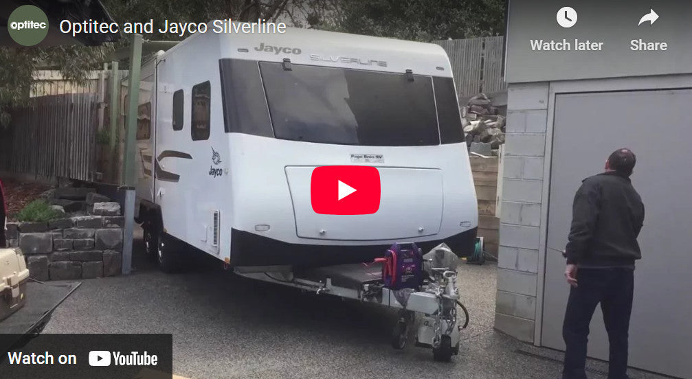 Parking a Jayco Silverline in a tight spot